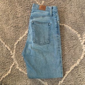 High waisted girlfriend jeans